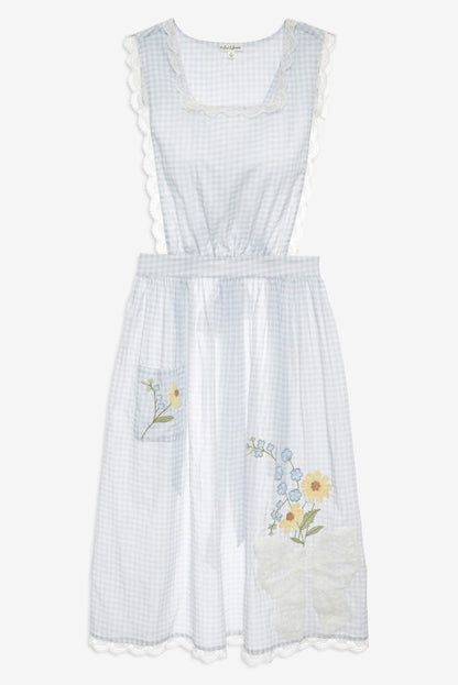 For Love and Lemons Bluebell Gingham Apron - Blue