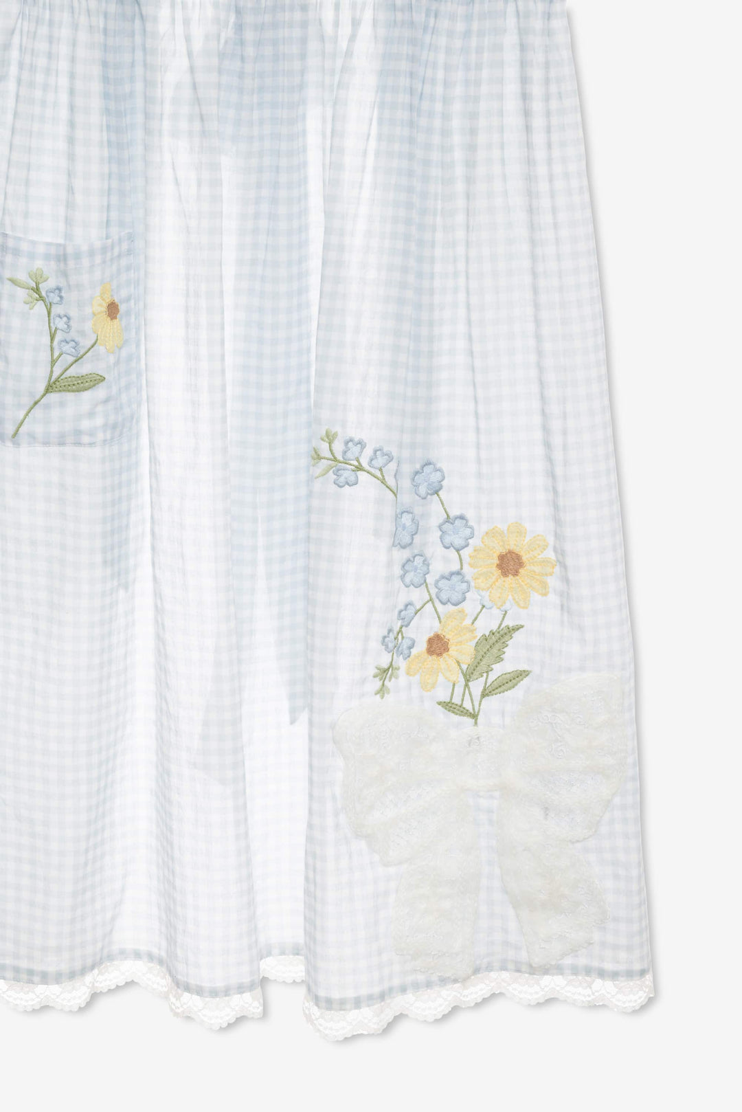For Love and Lemons Bluebell Gingham Apron - Blue