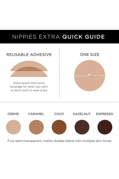 For Love and Lemons Nippies Skin Adhesive Covers - Espresso