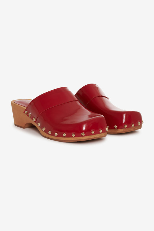 For Love and Lemons Adahlia Clog - Red