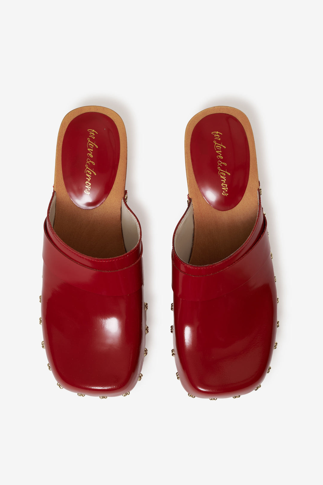 For Love and Lemons Adahlia Clog - Red
