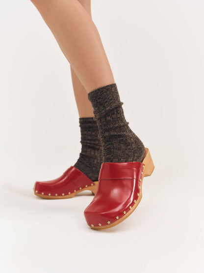 For Love and Lemons Adahlia Clog - Red