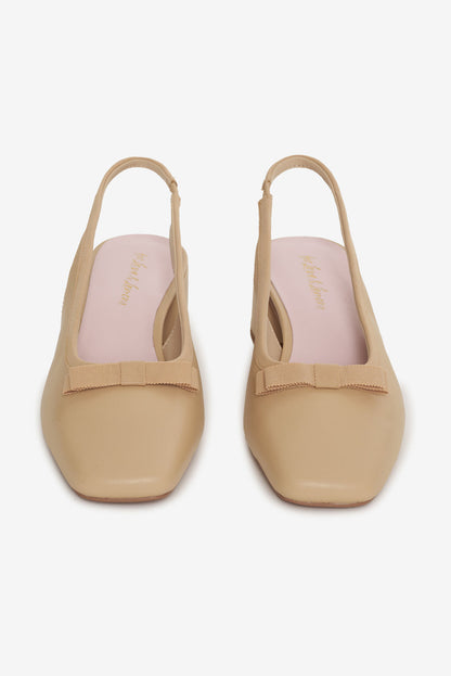 For Love and Lemons Josie Mule Heel - Nude