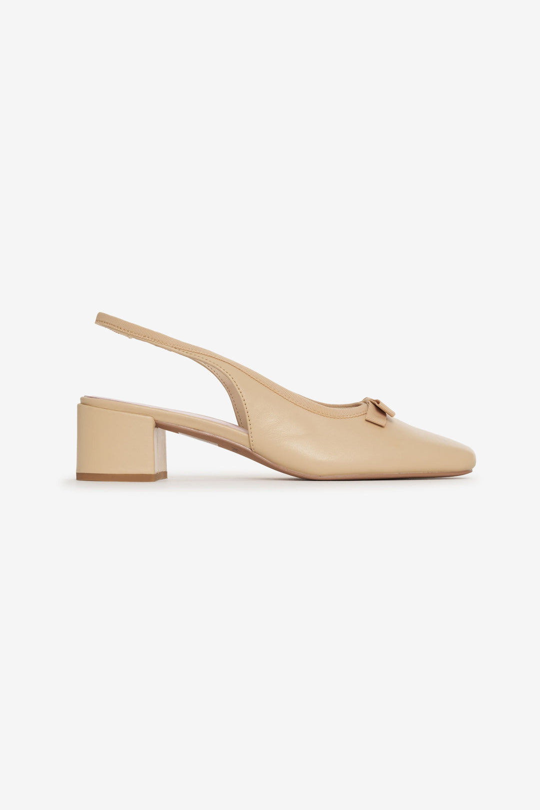 For Love and Lemons Josie Mule Heel - Nude
