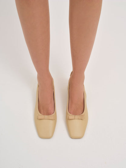 For Love and Lemons Josie Mule Heel - Nude