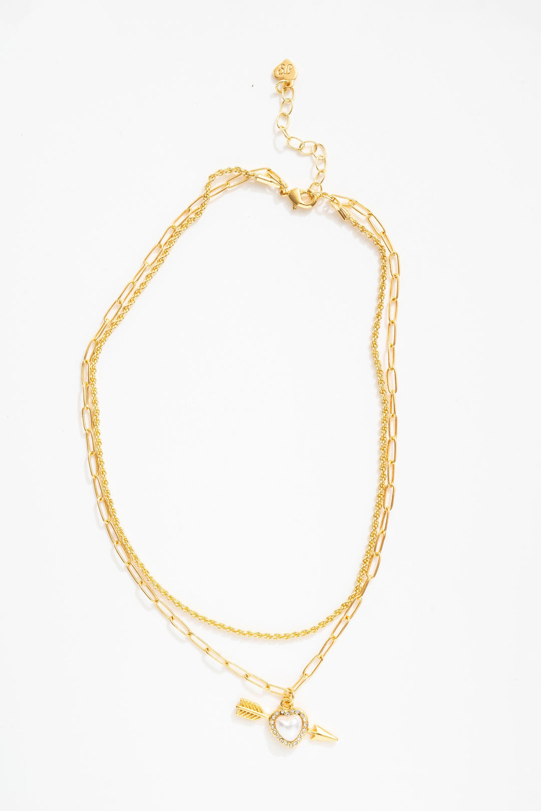 For Love and Lemons Cupid Heart Necklace - White