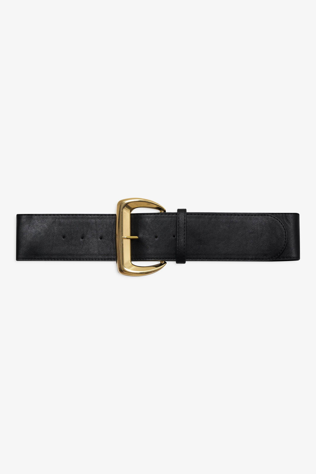 For Love and Lemons Wide Buckle Hip Belt - Black