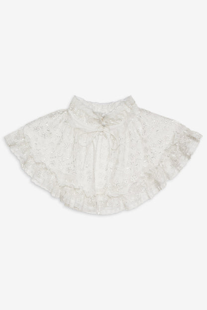 For Love and Lemons Layer Cake Chiffon Collar - White