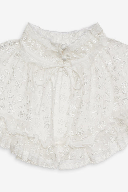 For Love and Lemons Layer Cake Chiffon Collar - White