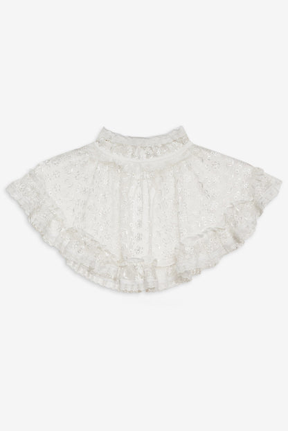 For Love and Lemons Layer Cake Chiffon Collar - White