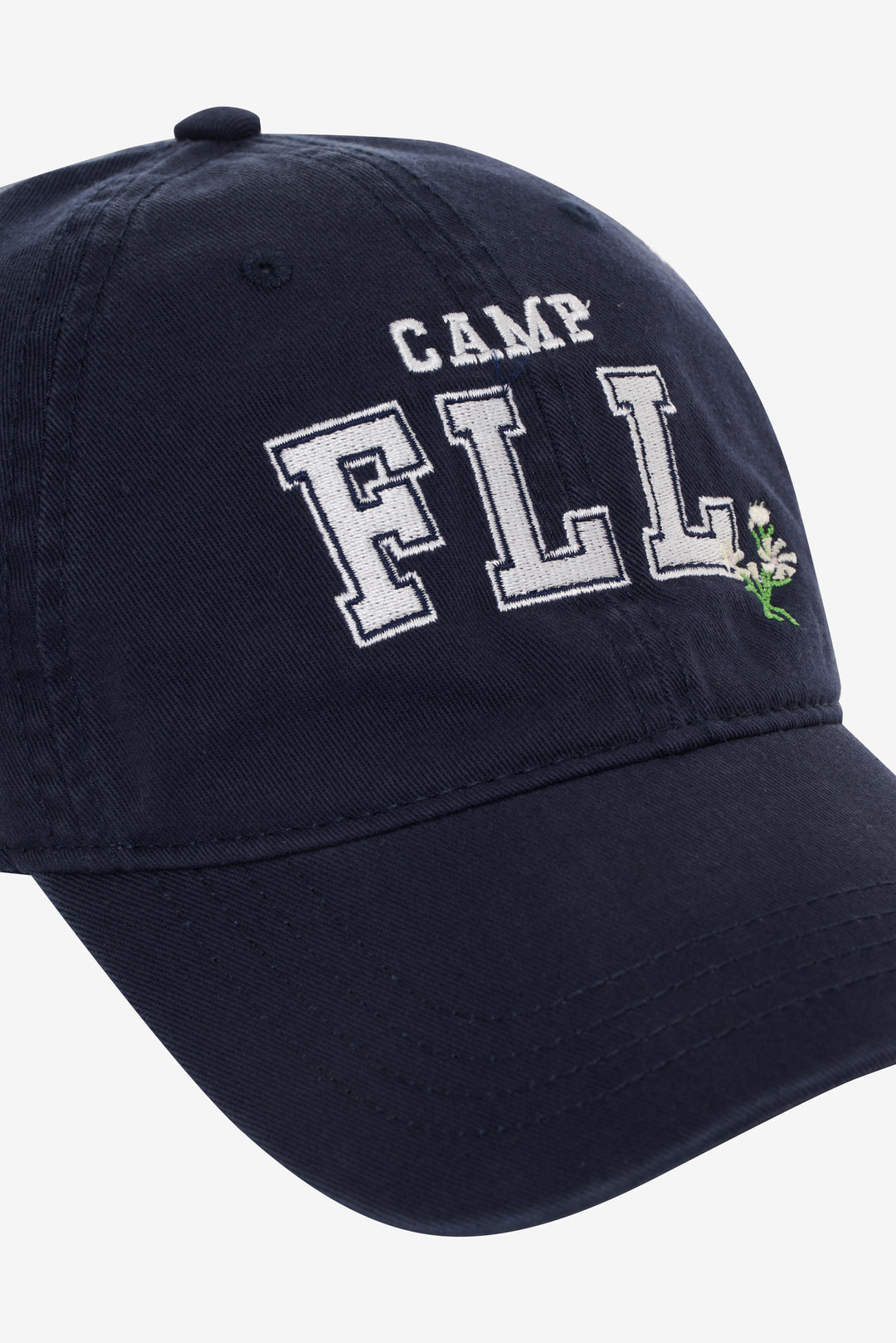 For Love and Lemons Camp Embroidered Baseball Cap - Navy