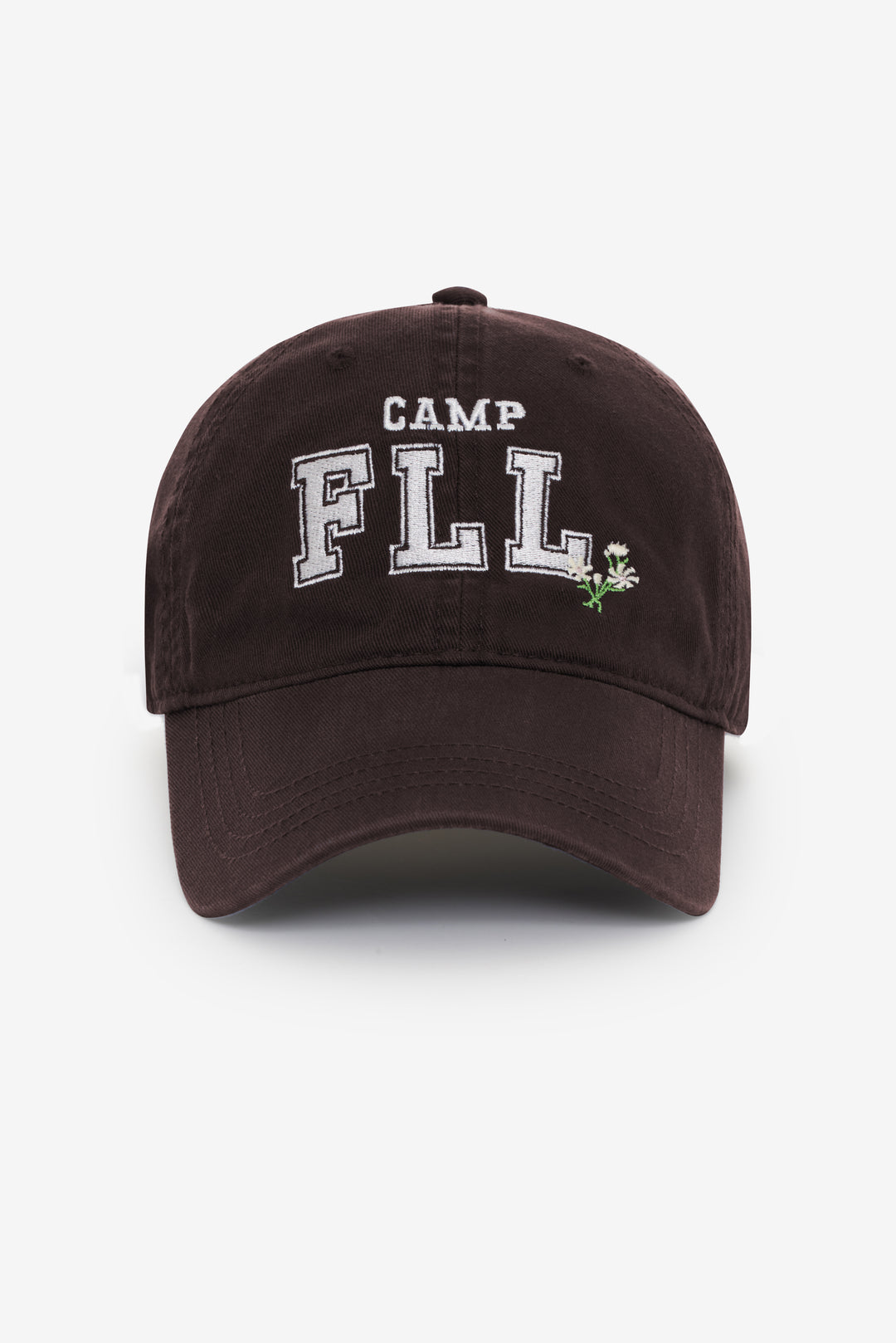 For Love and Lemons Camp Embroidered Baseball Cap - Brown