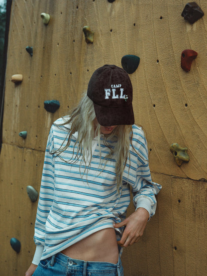 For Love and Lemons Camp Embroidered Baseball Cap - Brown