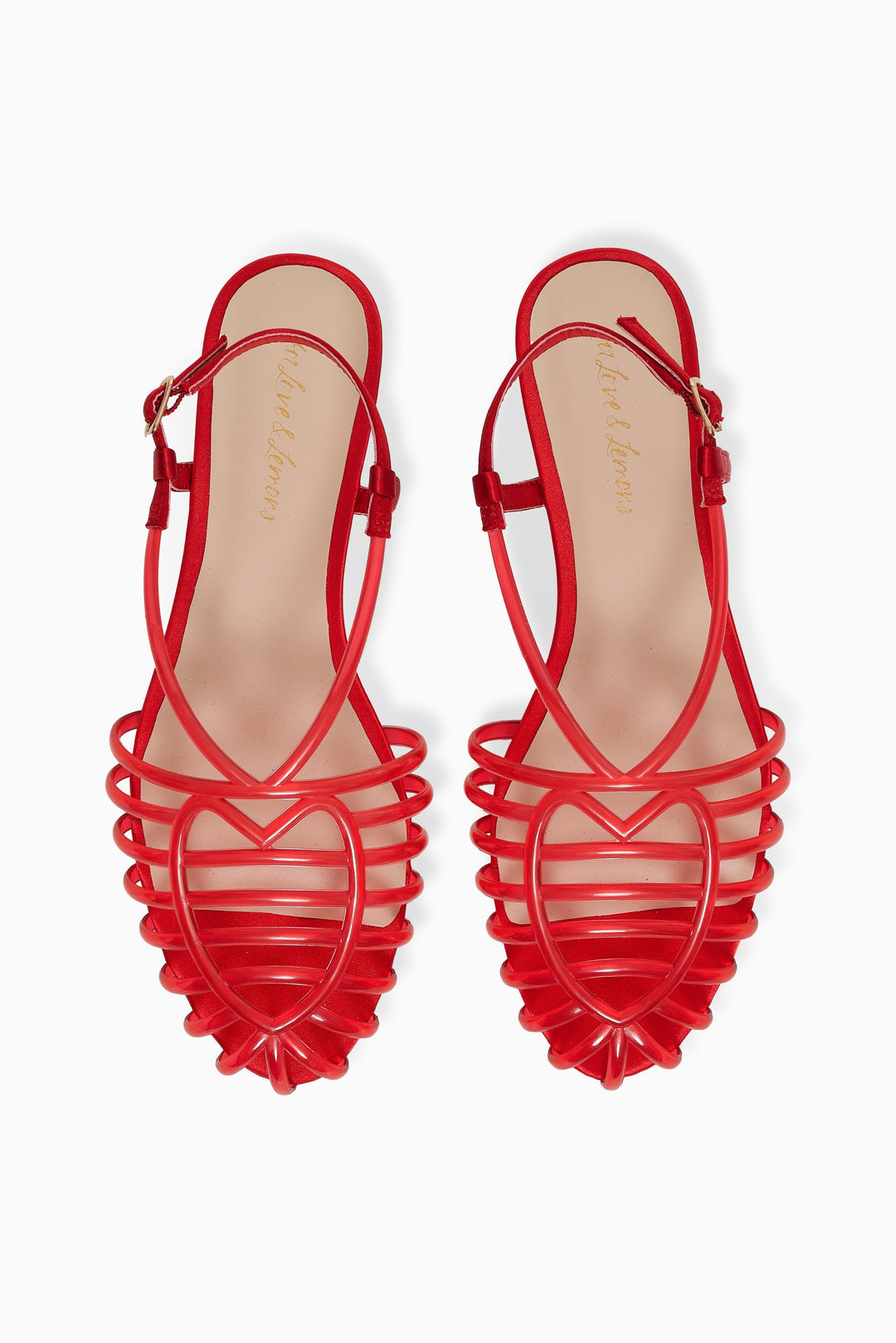 For Love and Lemons Penny Flat - Red