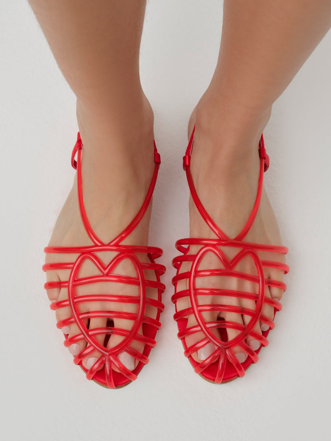 For Love and Lemons Penny Flat - Red
