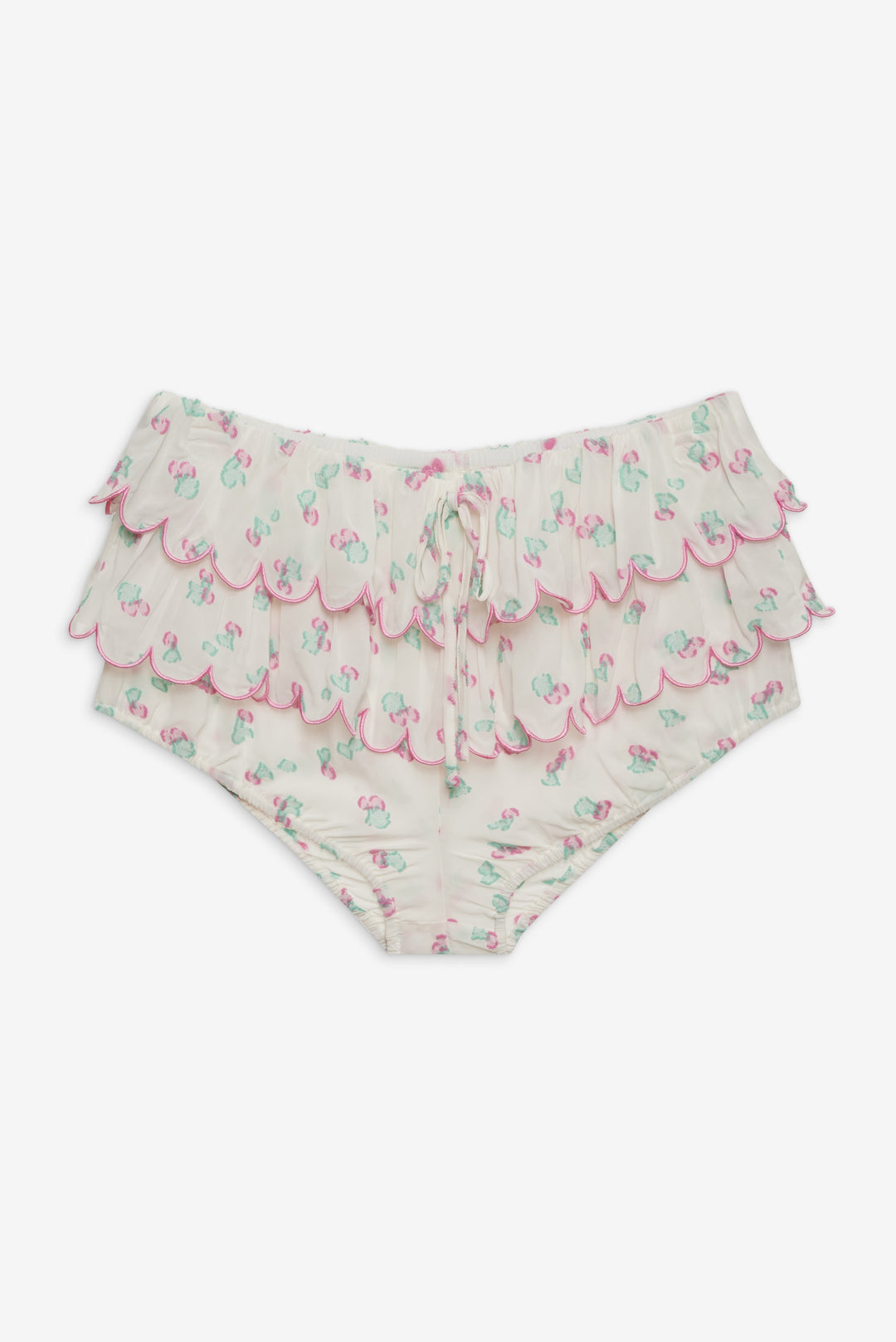 For Love and Lemons Gidget Bloomer Short - White