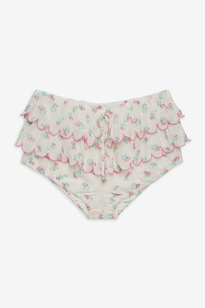 For Love and Lemons Gidget Bloomer Short - White