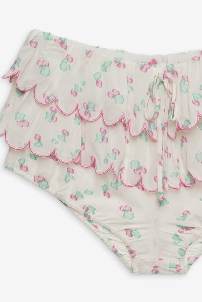 For Love and Lemons Gidget Bloomer Short - White