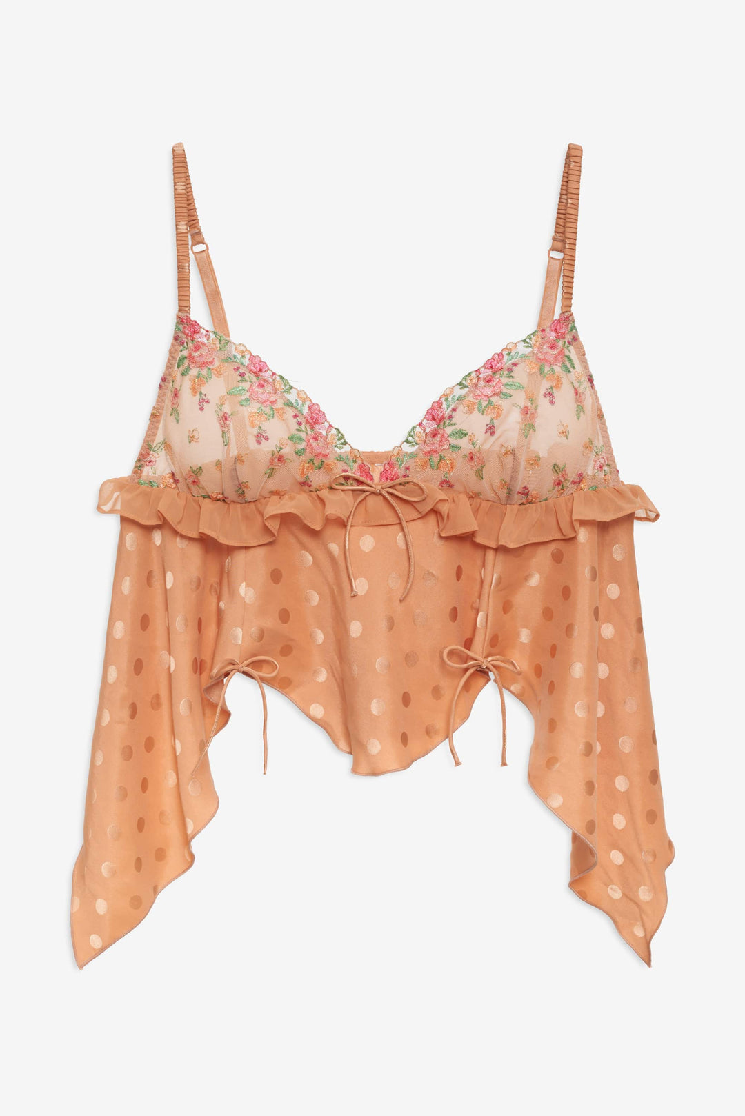 For Love and Lemons Glimmer Rosebud Sleep Top - Rose Gold