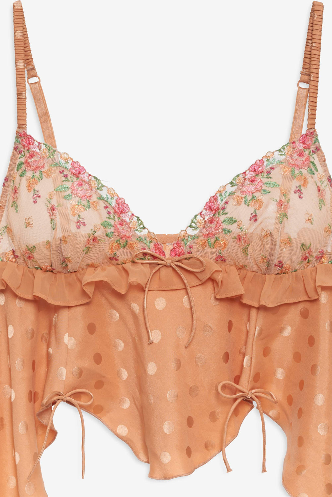 For Love and Lemons Glimmer Rosebud Sleep Top - Rose Gold