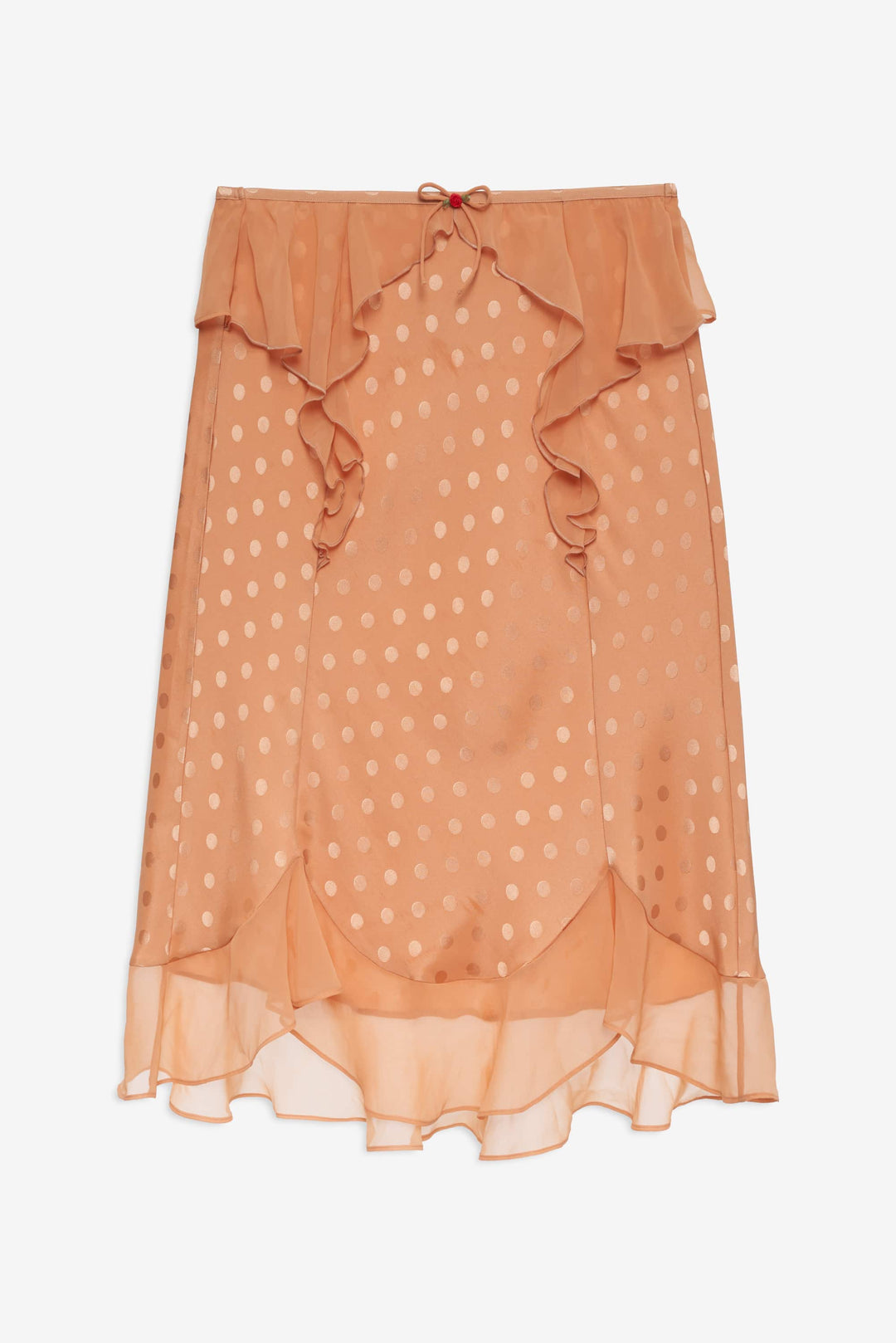 For Love and Lemons Glimmer Rosebud Midi Skirt - Rose Gold