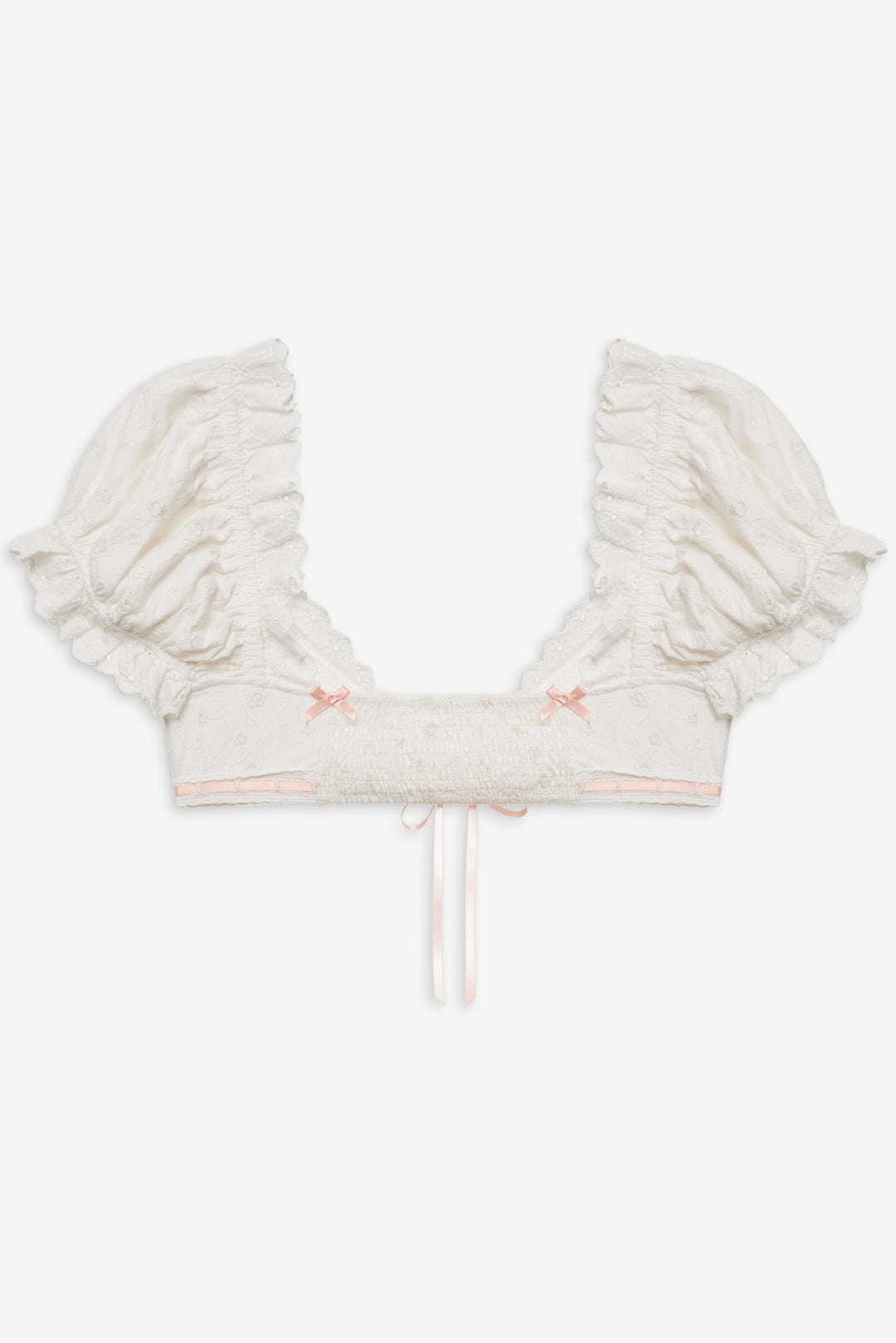 For Love and Lemons Summer Swirl Eyelet Top - White