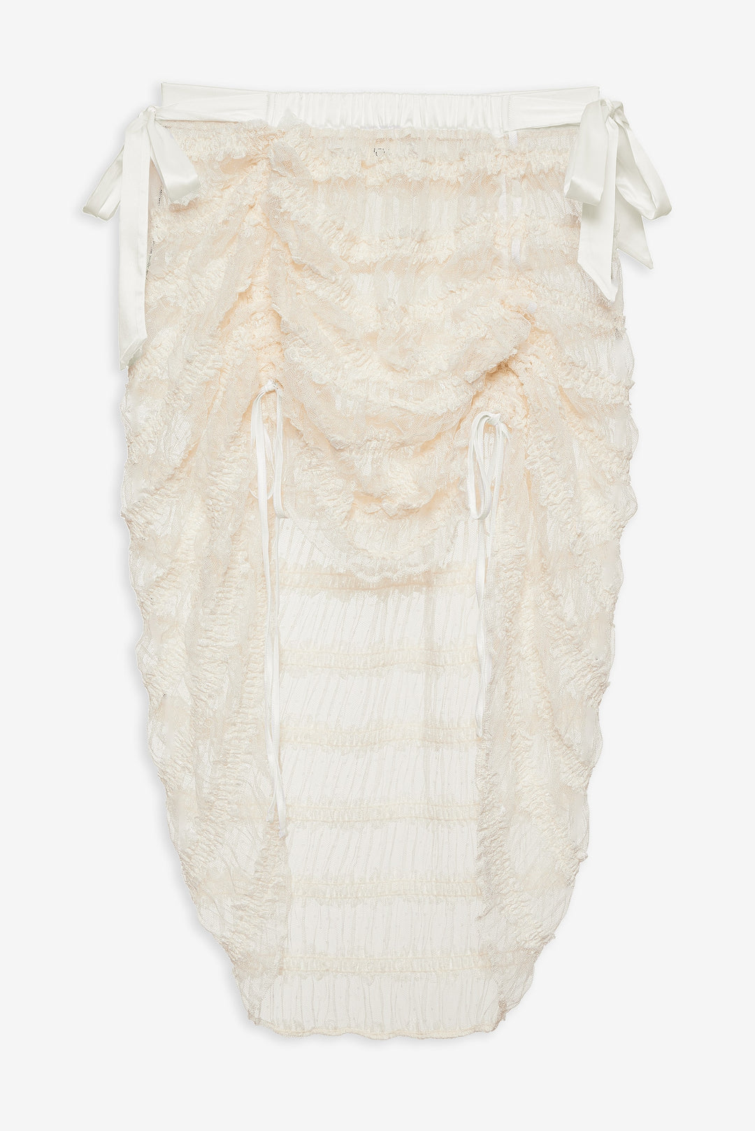 For Love and Lemons Romy Midi Slip Skirt - White
