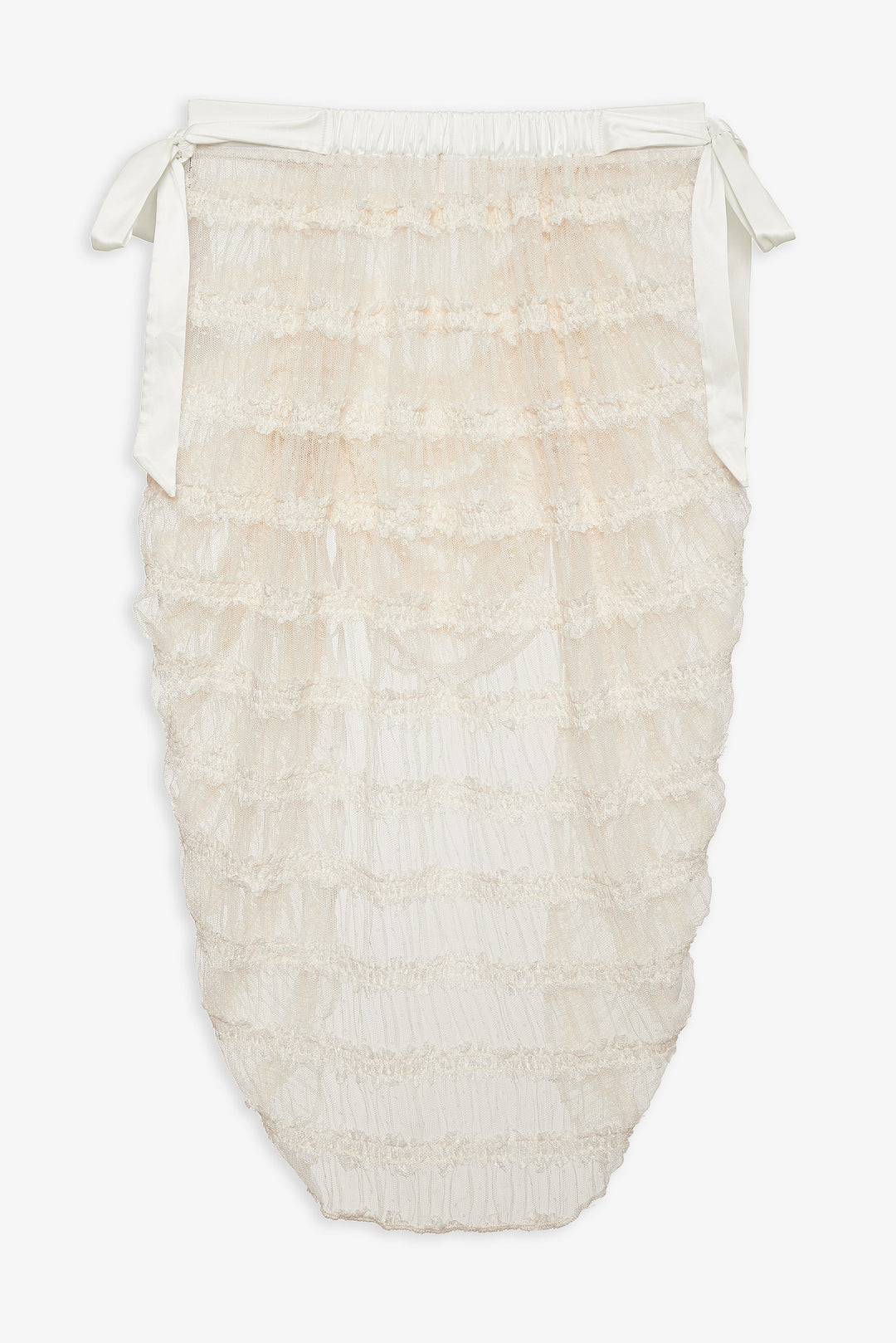 For Love and Lemons Romy Midi Slip Skirt - White