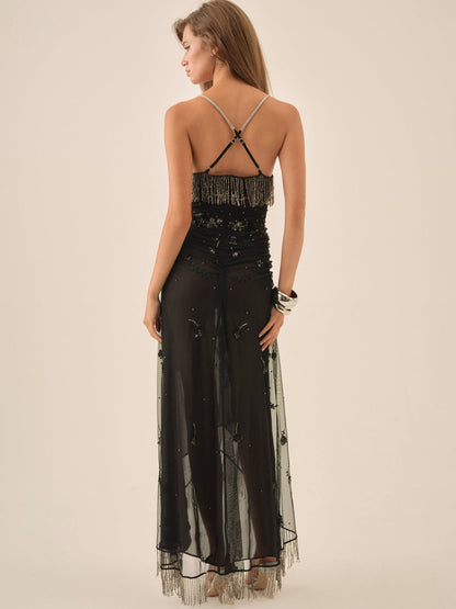For Love and Lemons Cher Maxi Dress - Black