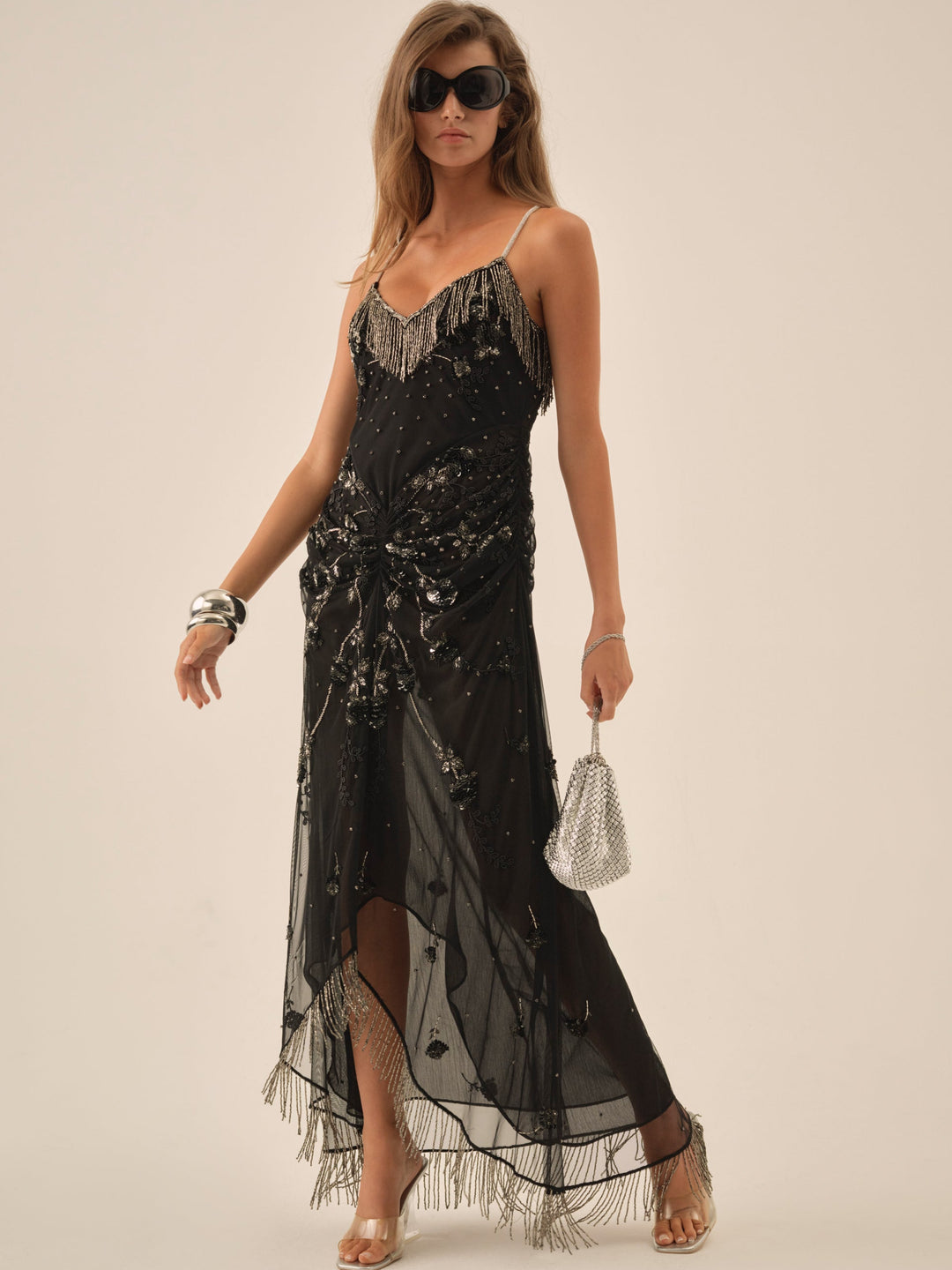 For Love and Lemons Cher Maxi Dress - Black
