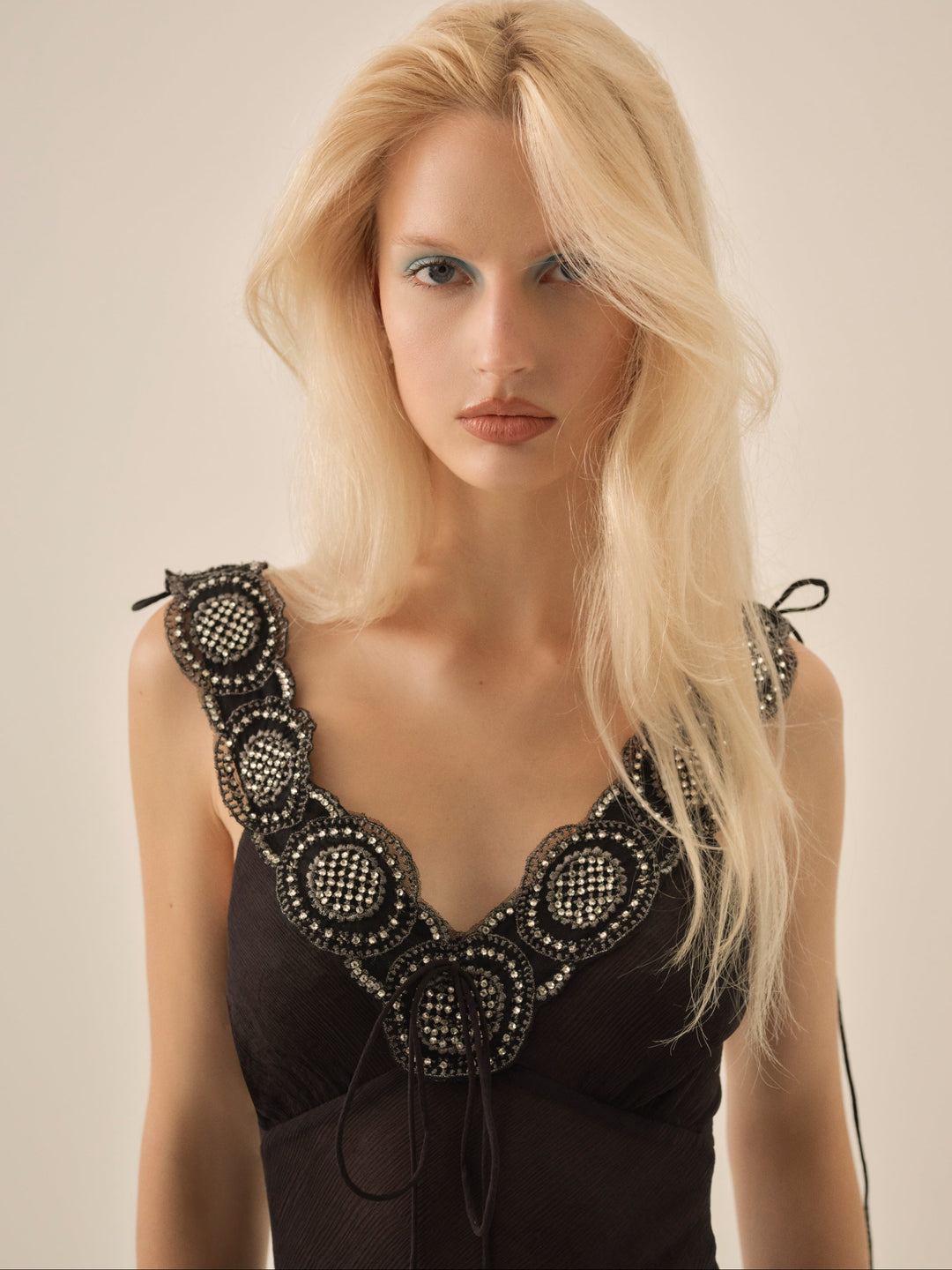 For Love and Lemons Willa Silk Gown - Black