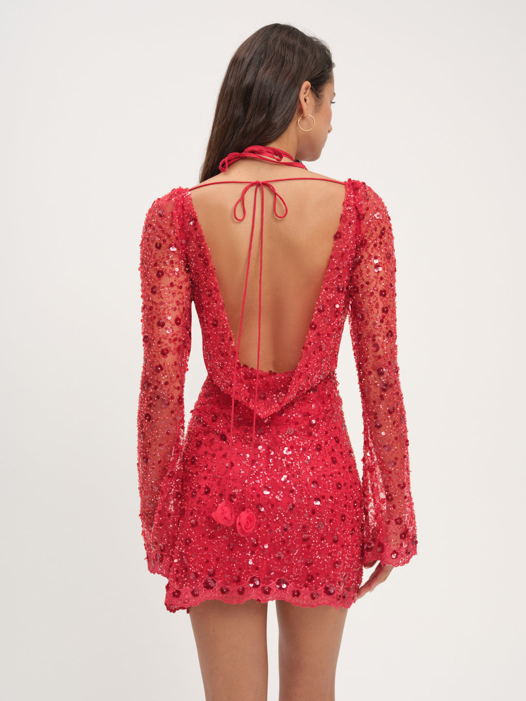 For Love and Lemons Gwendolyn Mini Dress - Red