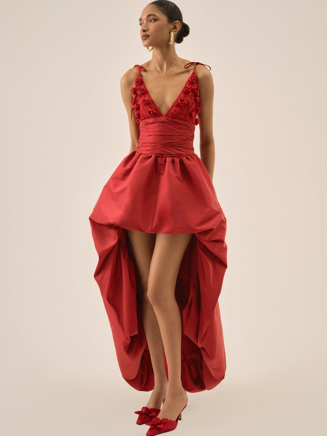 For Love and Lemons Esmeralda Gown - Red