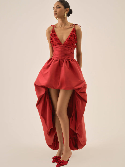 For Love and Lemons Esmeralda Gown - Red