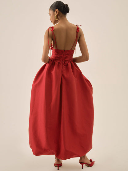 For Love and Lemons Esmeralda Gown - Red