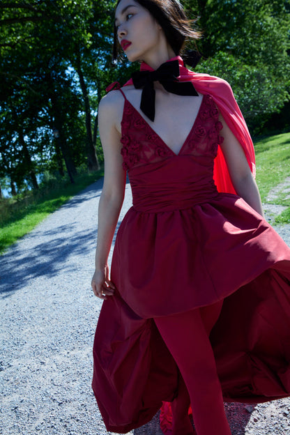 For Love and Lemons Esmeralda Gown - Red