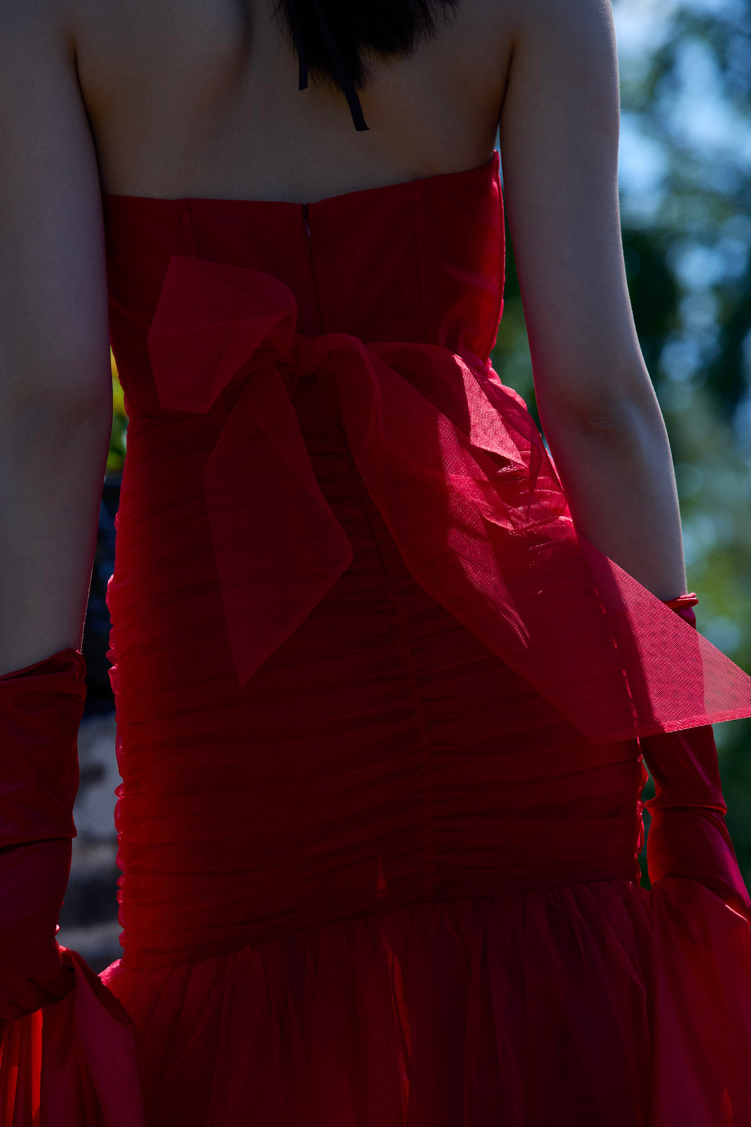 For Love and Lemons Serafina Gown - Red