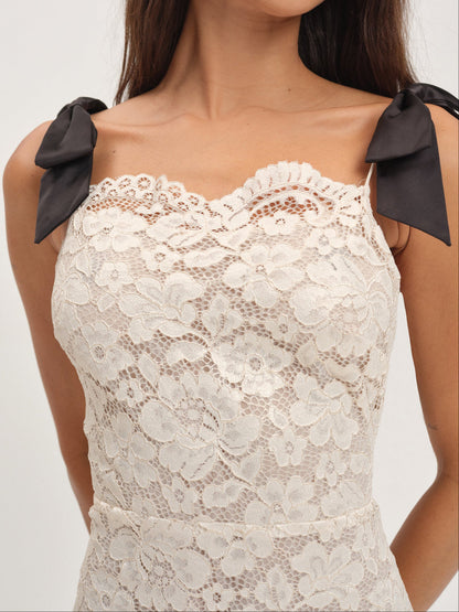 For Love and Lemons Lakeside Mini Dress - Gold