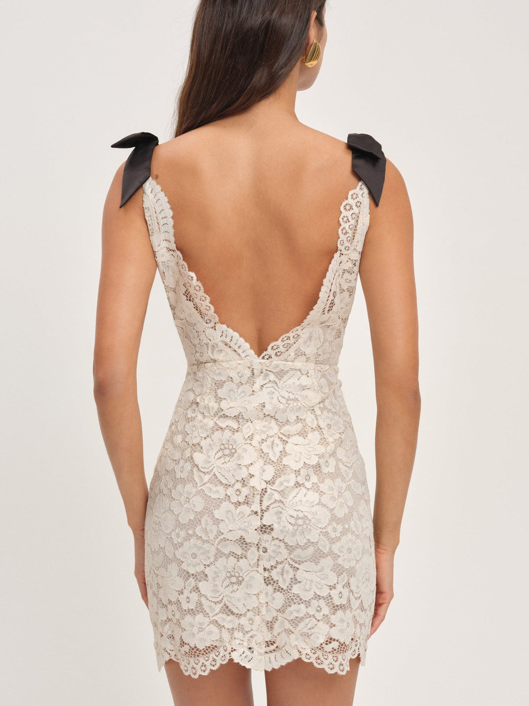 For Love and Lemons Lakeside Mini Dress - Gold