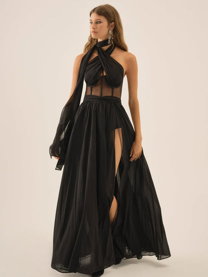 For Love and Lemons Anya Gown  - Black