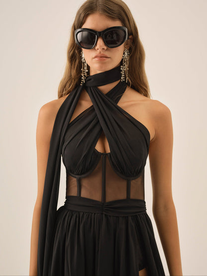 For Love and Lemons Anya Gown  - Black