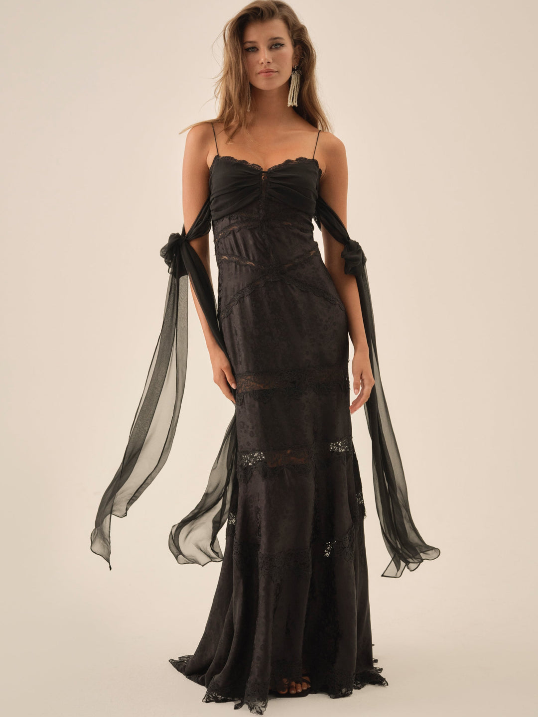 For Love and Lemons Rita Lace Gown - Black
