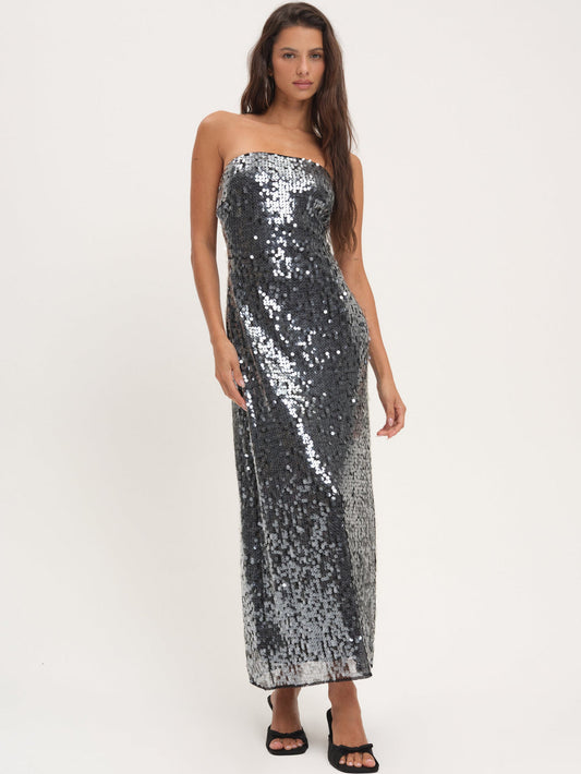 For Love and Lemons Christelle Maxi Dress - Black