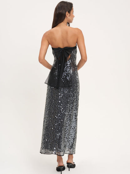 For Love and Lemons Christelle Maxi Dress - Black