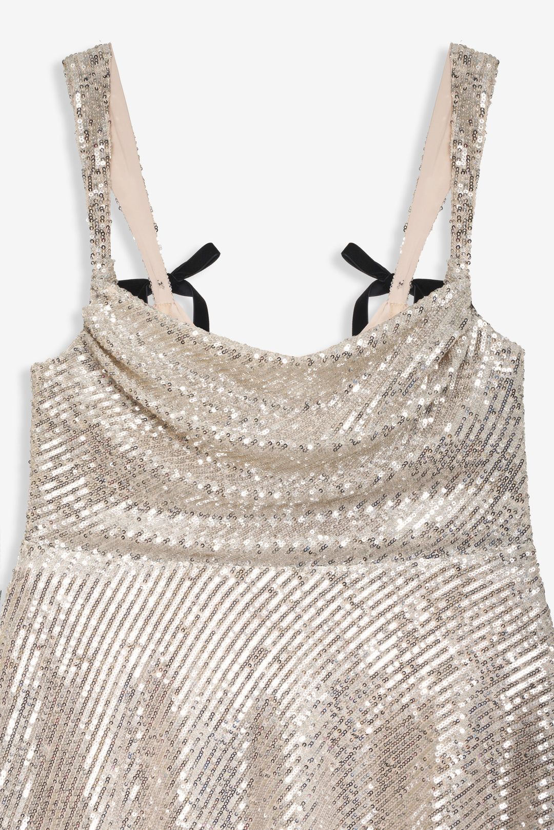 For Love and Lemons Candice Mini Dress - Silver