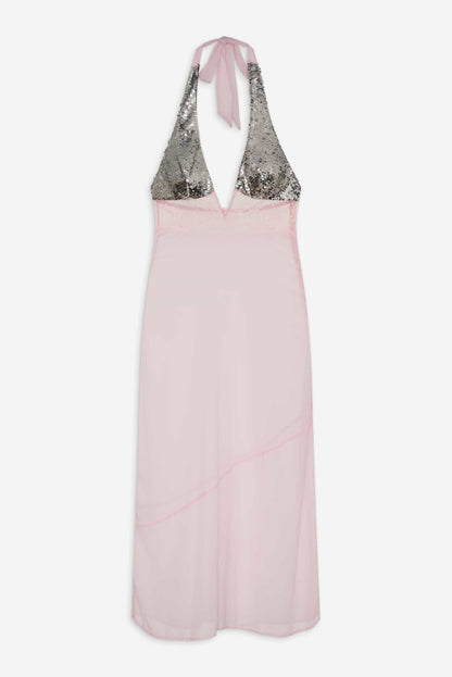 For Love and Lemons Maia Maxi Slip Dress - Pink