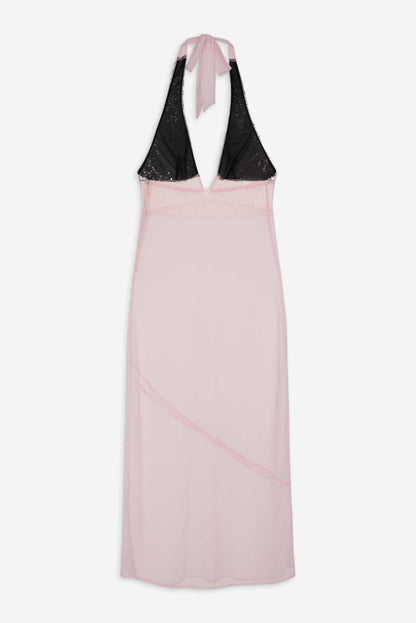 For Love and Lemons Maia Maxi Slip Dress - Pink