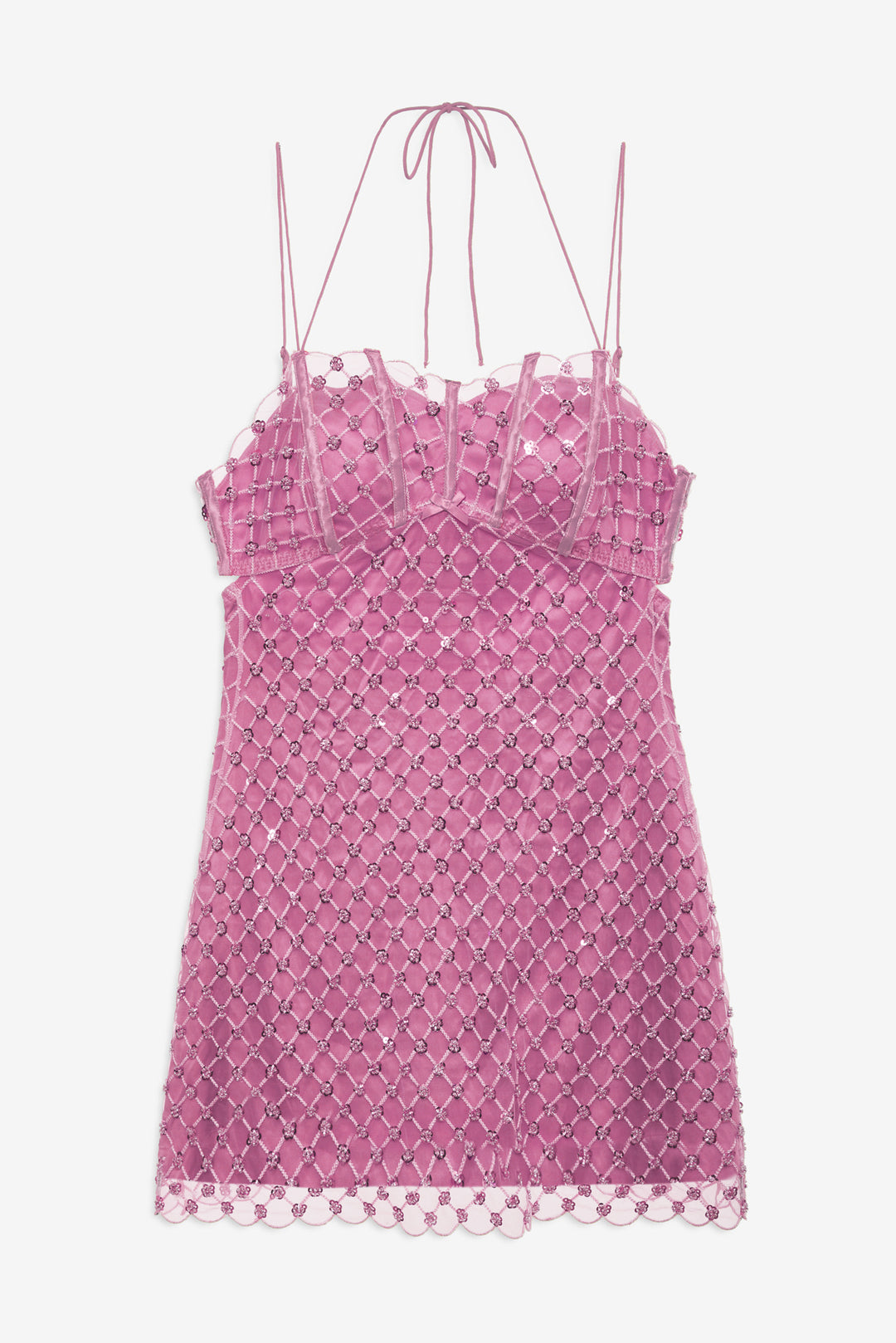For Love and Lemons Dazzle Me Slip Dress - Pink