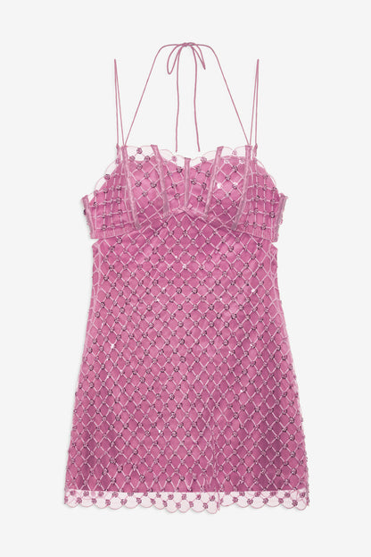 For Love and Lemons Dazzle Me Slip Dress - Pink