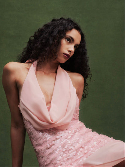 For Love and Lemons Kiersten Gown - Pink